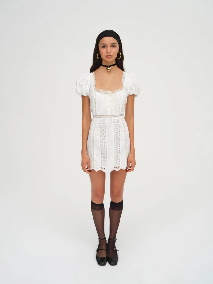 For Love and Lemons Dresses Tracy Mini Dress White 8211 Women