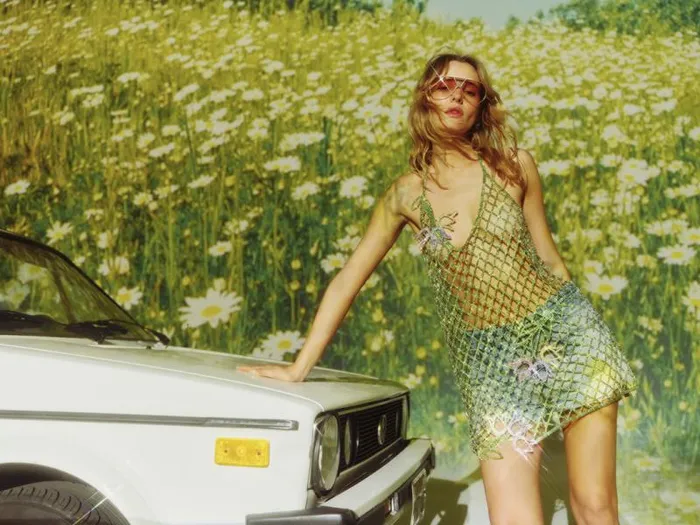 For Love and Lemons Dresses Tulip Grid Rhinestone Dress Green 8211 Women For Love and Lemons Dresses Tulip Grid Rhinestone Dress Green 8211 Women