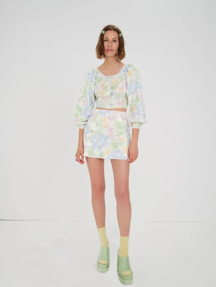 For Love and Lemons Knitwear Merrick Cardigan Multi 8211 Women