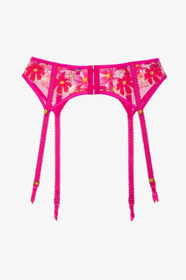 For Love and Lemons Lingerie Anemone Garter Belt Pink 8211 Women
