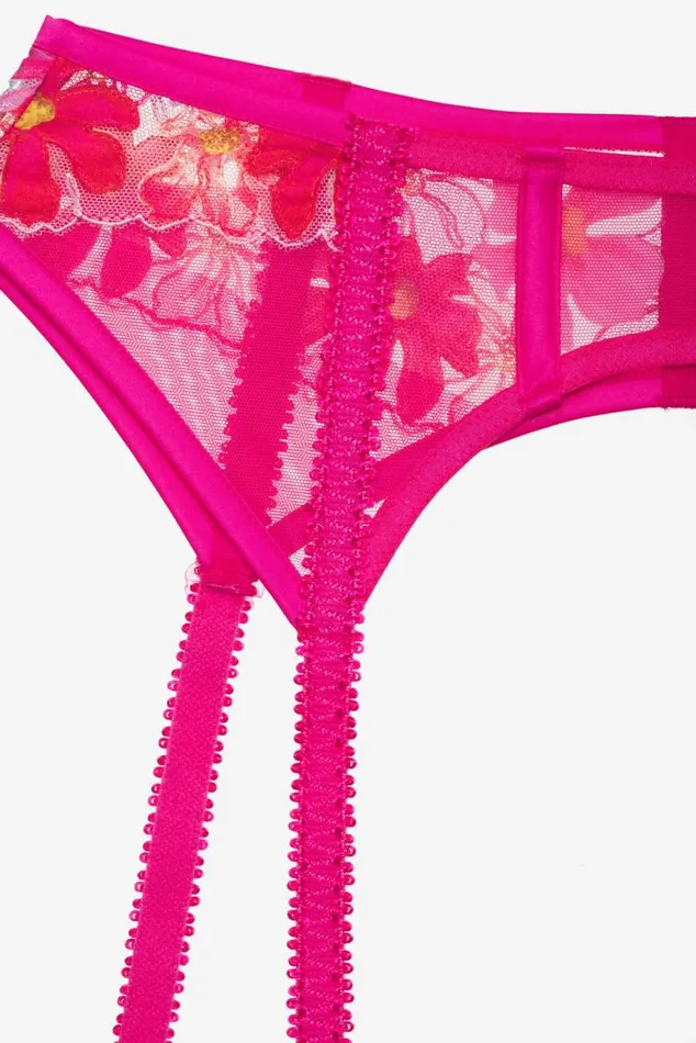 For Love and Lemons Lingerie Anemone Garter Belt Pink 8211 Women