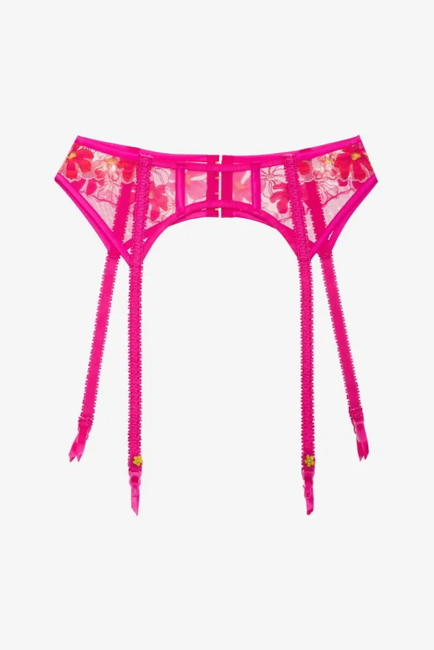 For Love and Lemons Lingerie Anemone Garter Belt Pink 8211 Women
