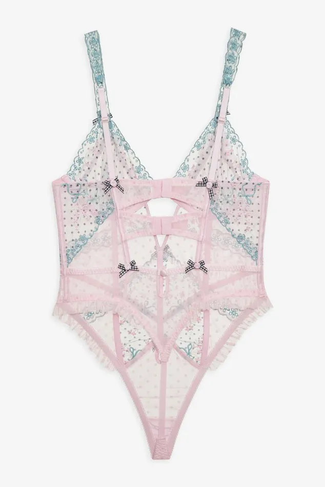 For Love and Lemons Lingerie Anya Teddy Pink 8211 Women For Love and Lemons Lingerie Anya Teddy Pink 8211 Women