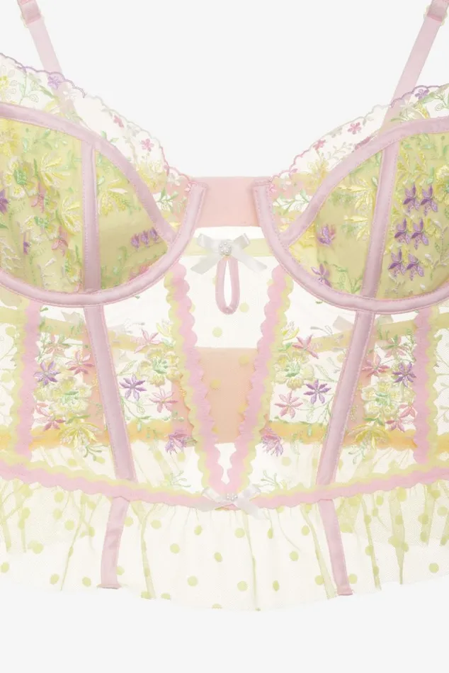 For Love and Lemons Lingerie Buttercup Bunches Bustier Yellow 8211 Women