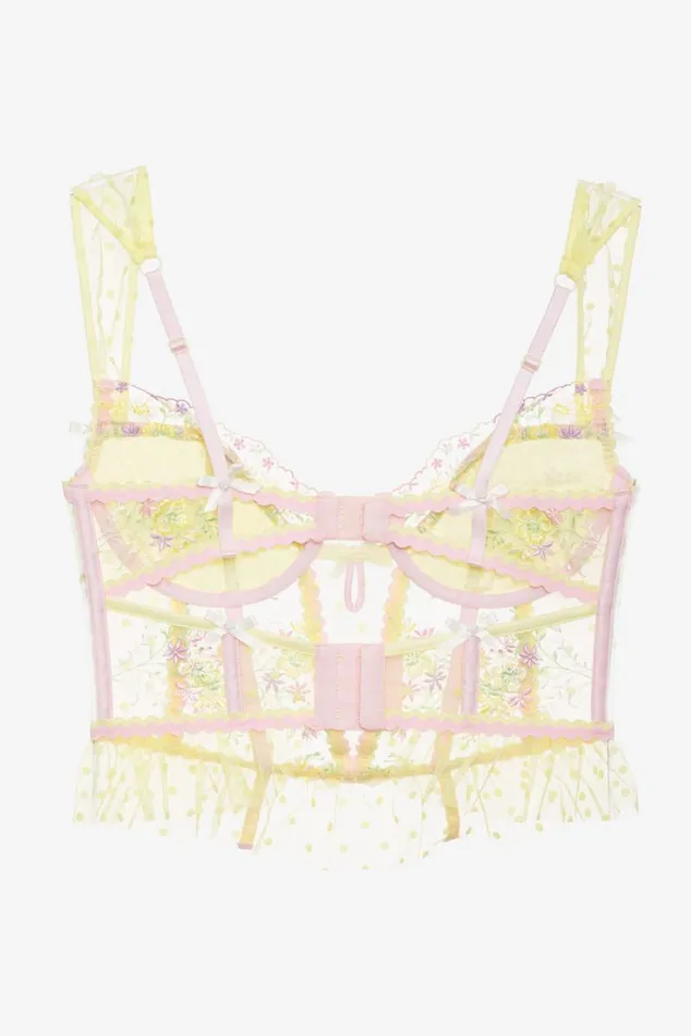 For Love and Lemons Lingerie Buttercup Bunches Bustier Yellow 8211 Women