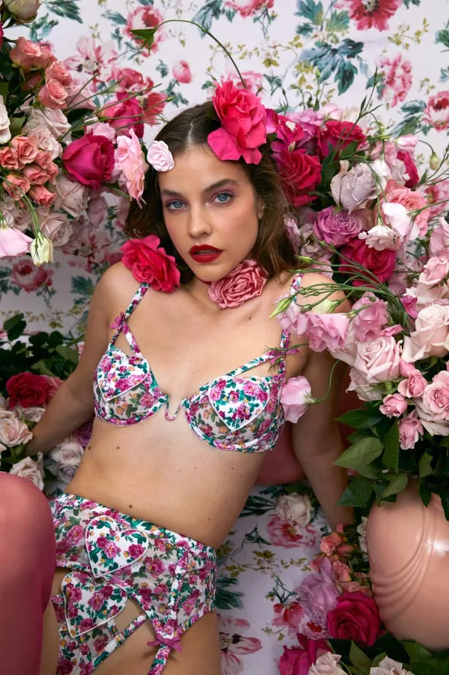 For Love and Lemons Lingerie Heart Bloom Underwire Bra Pink 8211 Women