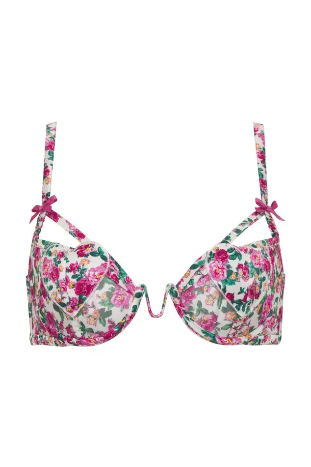 For Love and Lemons Lingerie Heart Bloom Underwire Bra Pink 8211 Women