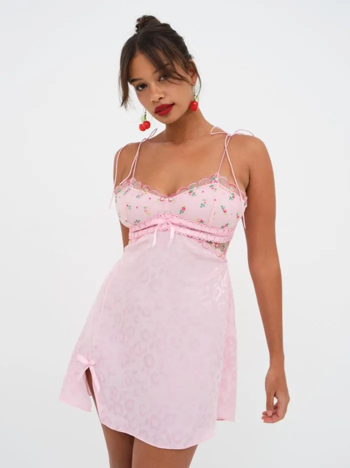 For Love and Lemons Lingerie Maisie Slip Dress Pink 8211 Women