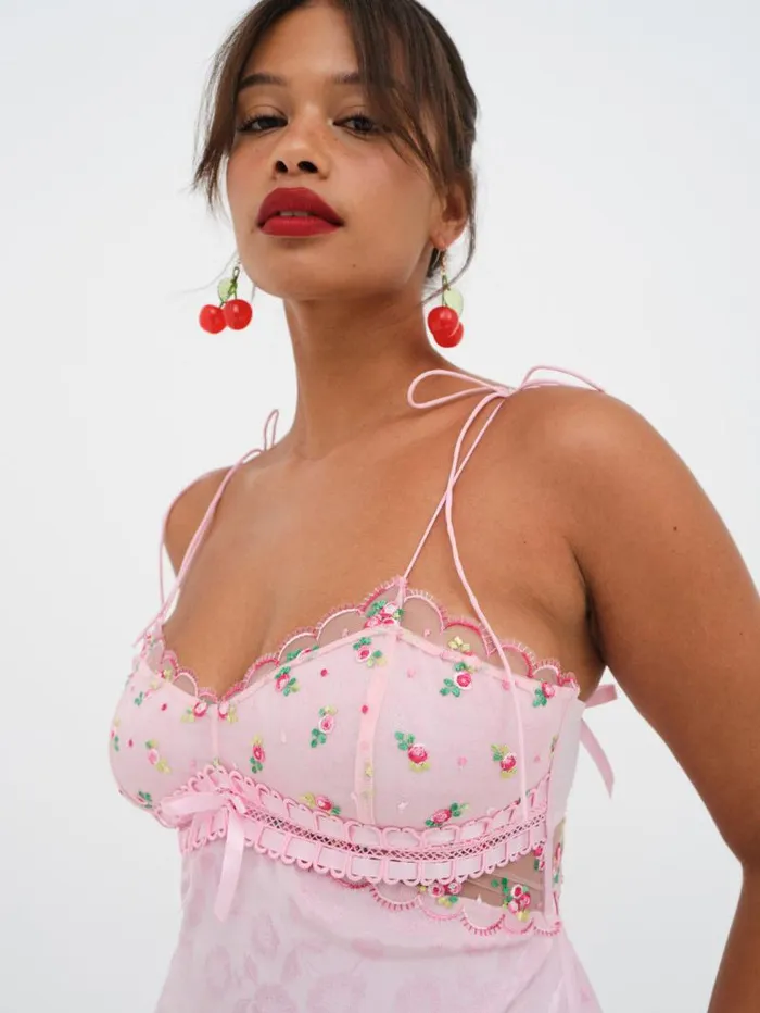 For Love and Lemons Lingerie Maisie Slip Dress Pink 8211 Women For Love and Lemons Lingerie Maisie Slip Dress Pink 8211 Women