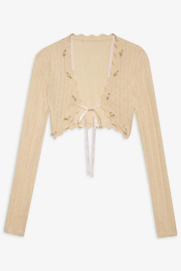 For Love and Lemons Lingerie Mydna Shrug Neutral 8211 Women