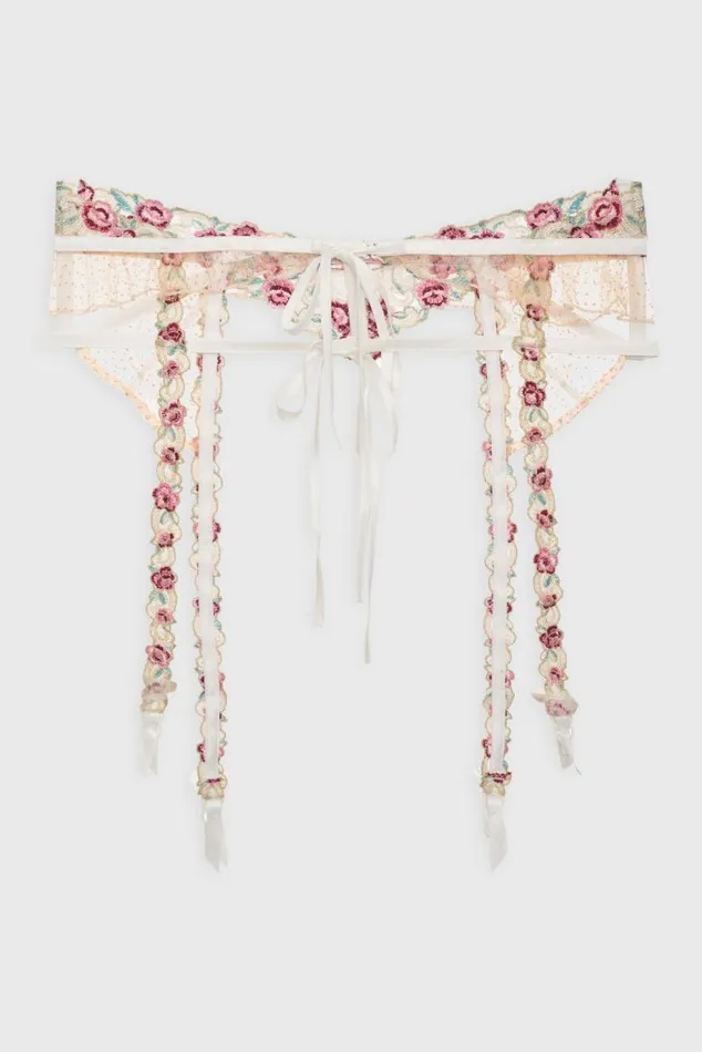 For Love and Lemons Lingerie Siena Garter Belt White 8211 Women