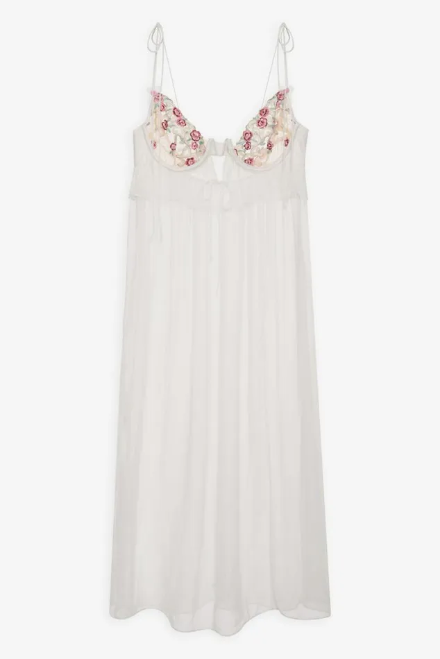 For Love and Lemons Lingerie Siena Midi Slip Dress White 8211 Women For Love and Lemons Lingerie Siena Midi Slip Dress White 8211 Women