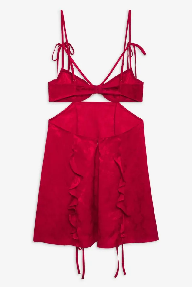 For Love and Lemons Lingerie Velma Slip Dress Red 8211 Women