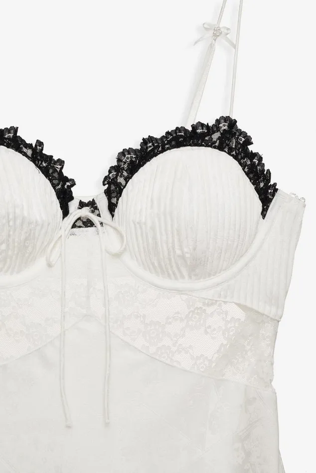 For Love and Lemons Lingerie Whitney Midi Slip Dress White 8211 Women For Love and Lemons Lingerie Whitney Midi Slip Dress White 8211 Women