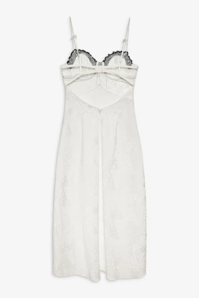 For Love and Lemons Lingerie Whitney Midi Slip Dress White 8211 Women For Love and Lemons Lingerie Whitney Midi Slip Dress White 8211 Women