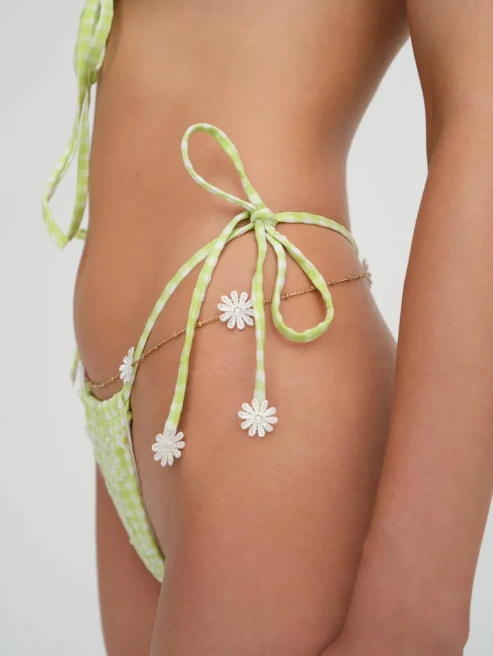 For Love and Lemons Swim Hilary String Bikini Bottom Green 8211 Women For Love and Lemons Swim Hilary String Bikini Bottom Green 8211 Women