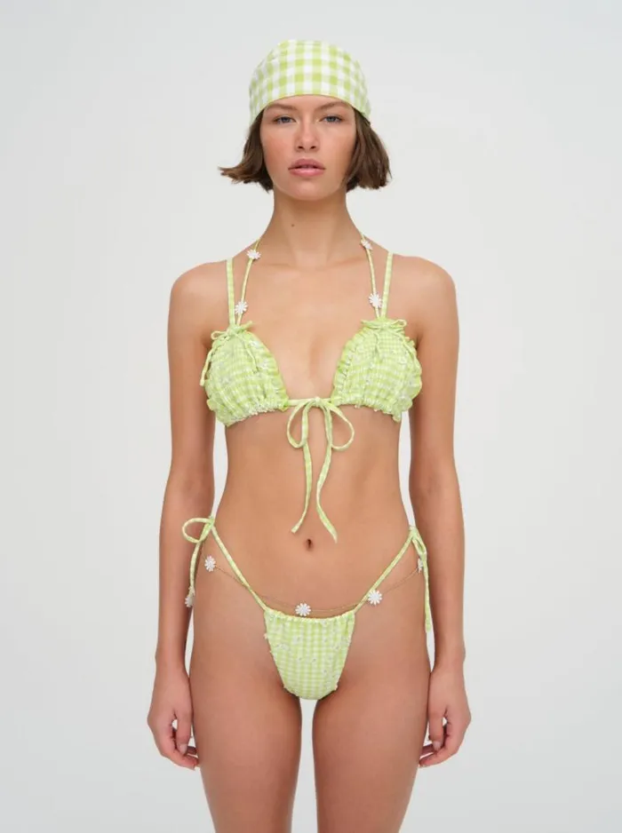 For Love and Lemons Swim Hilary String Bikini Bottom Green 8211 Women For Love and Lemons Swim Hilary String Bikini Bottom Green 8211 Women