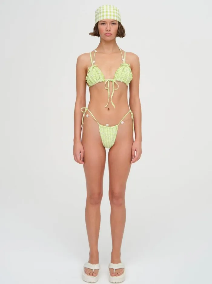 For Love and Lemons Swim Hilary String Bikini Bottom Green 8211 Women For Love and Lemons Swim Hilary String Bikini Bottom Green 8211 Women