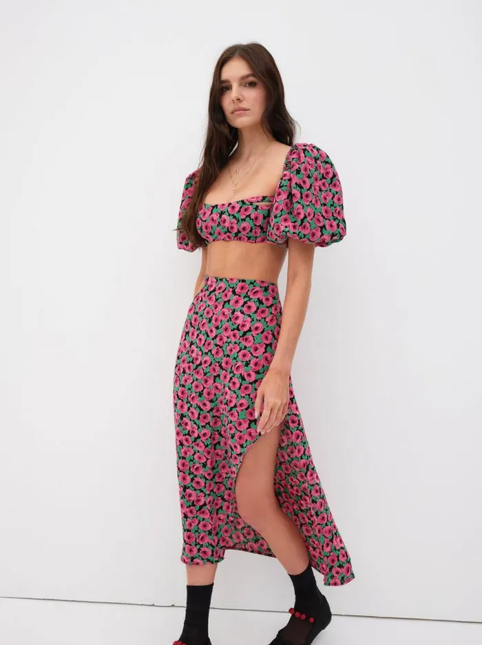 For Love and Lemons Tops Dolcetto Crop Top Red 8211 Women For Love and Lemons Tops Dolcetto Crop Top Red 8211 Women