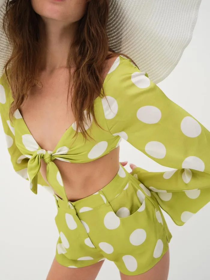 For Love and Lemons Tops Galia Top Green 8211 Women For Love and Lemons Tops Galia Top Green 8211 Women