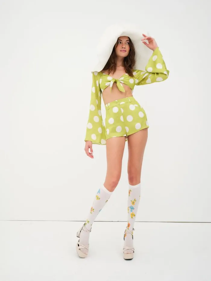 For Love and Lemons Tops Galia Top Green 8211 Women For Love and Lemons Tops Galia Top Green 8211 Women