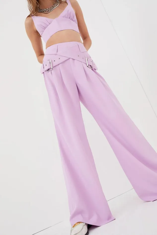 For Love and Lemons Tops Natasha Crop Top Purple 8211 Women For Love and Lemons Tops Natasha Crop Top Purple 8211 Women
