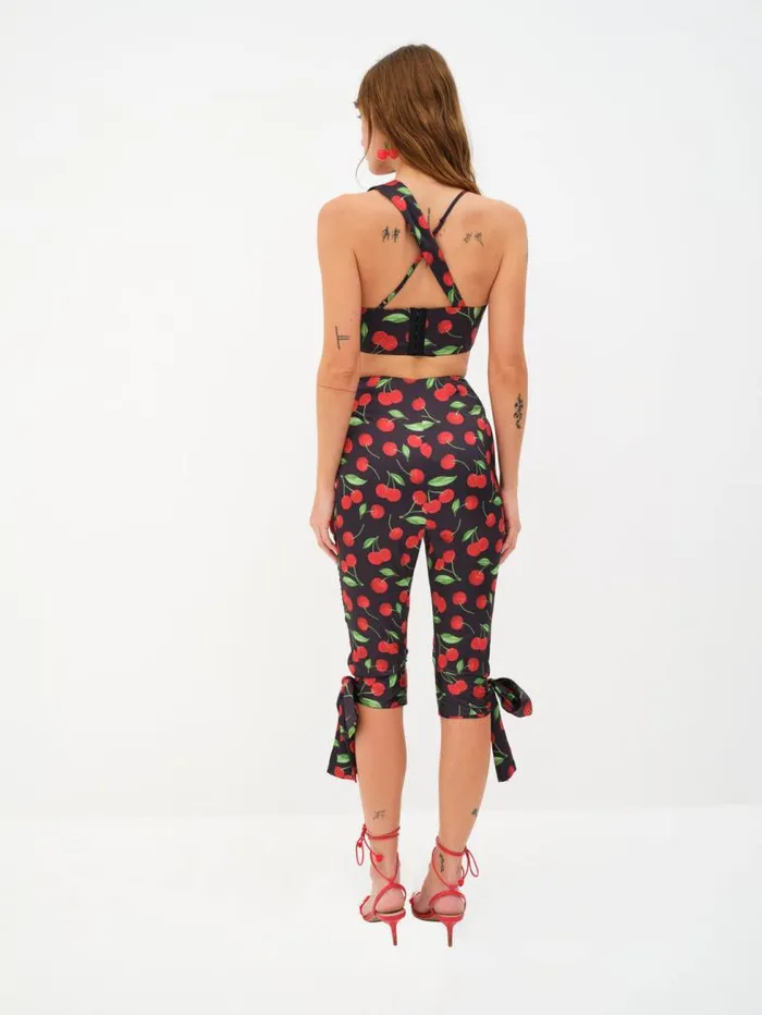 For Love and Lemons Tops Ophelia Crop Top Black 8211 Women