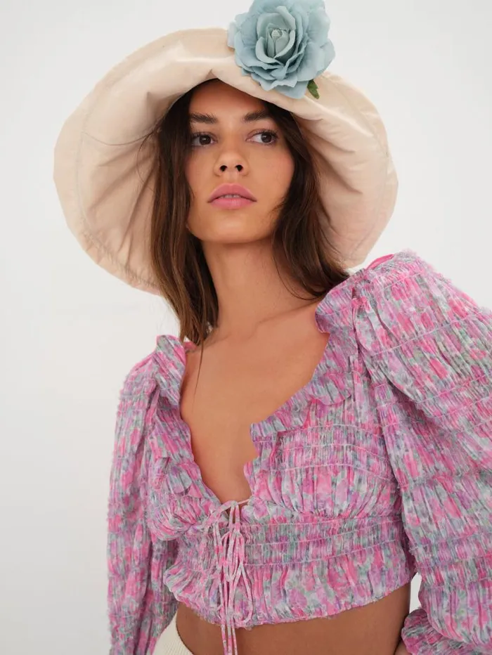 For Love and Lemons Tops Saylor Blouse Pink 8211 Women For Love and Lemons Tops Saylor Blouse Pink 8211 Women