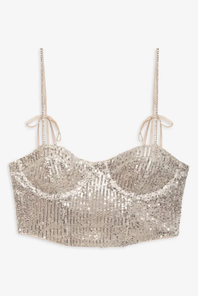 For Love and Lemons Tops Tia Top Silver 8211 Women For Love and Lemons Tops Tia Top Silver 8211 Women