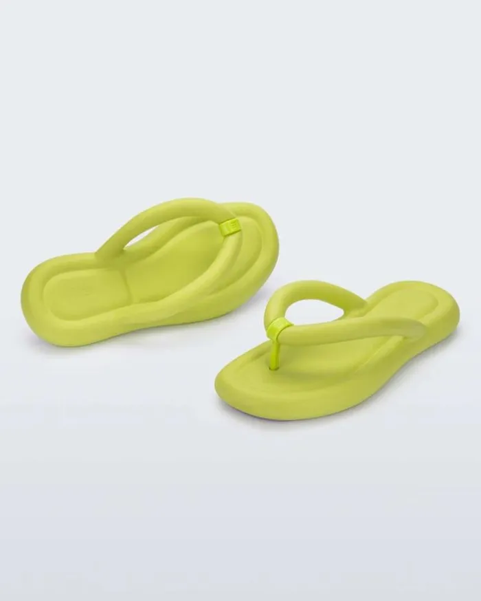 Free Flip Flop Lime Green Women Melissa Flip Flops