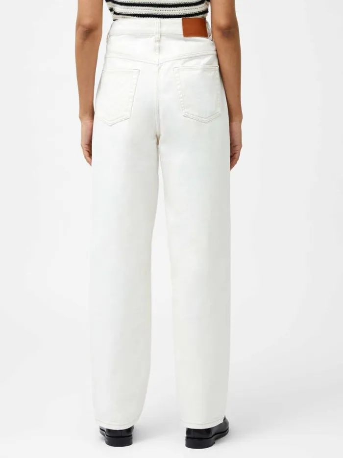 French Connection Dallas Denim Barrel Leg Jeans Summer Ecru Women Trousers