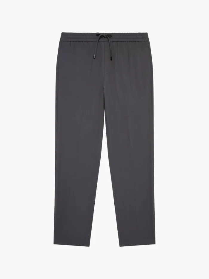 French Connection Elasticated Stretch Pants Charcoal Men Trousers