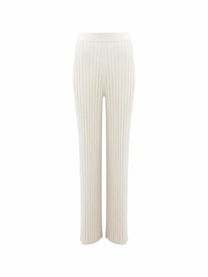 French Connection Minar Eco Pleated Trousers Classic Cream Women Trousers