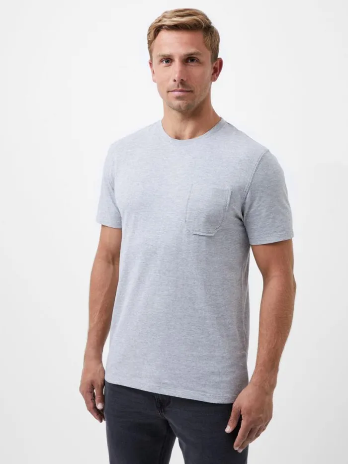 French Connection Organic Pocket TShirt Light Grey Mel Men TShirts and Polo Shirts French Connection Organic Pocket TShirt Light Grey Mel Men TShirts and Polo Shirts