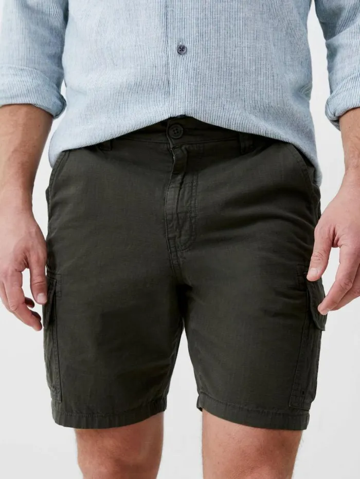 French Connection Ripstop Cargo Shorts Olive Men Shorts