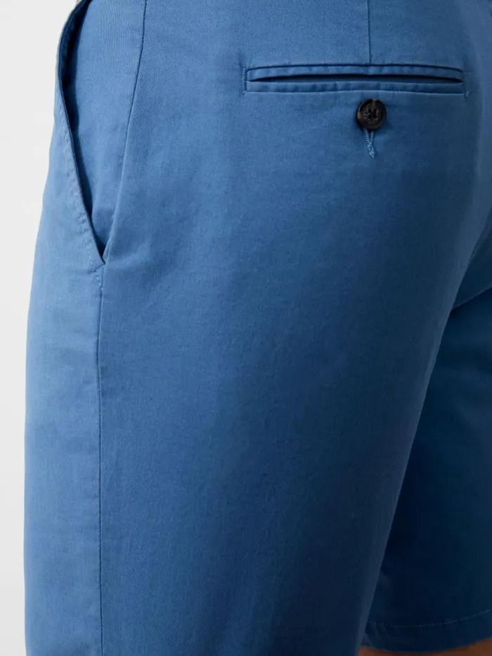 French Connection Stretch Chino Shorts Steel Blue Men Shorts