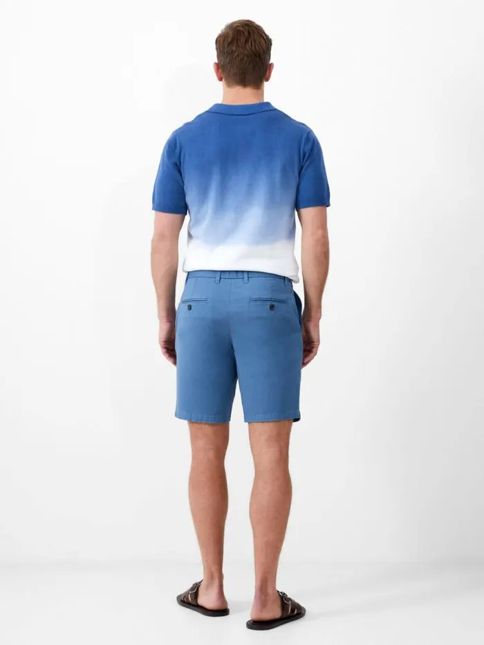French Connection Stretch Chino Shorts Steel Blue Men Shorts
