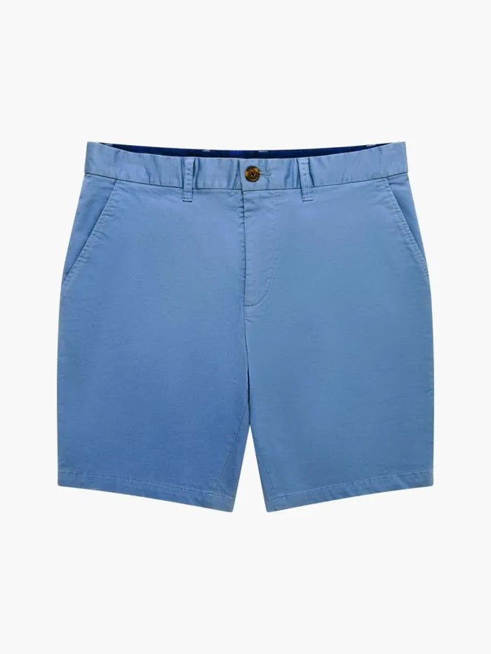 French Connection Stretch Chino Shorts Steel Blue Men Shorts