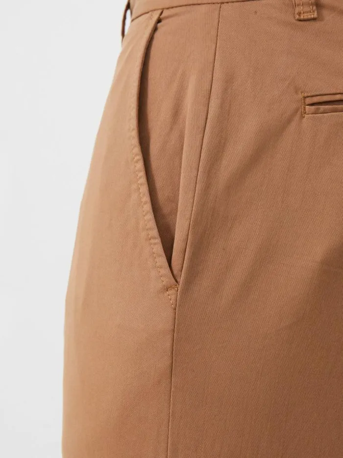 French Connection Stretch Chino Trousers Tobacco Men Trousers
