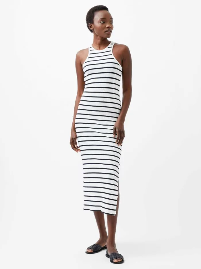 French Connection Tommy Rib Stripe Racer Back Dress Summer Whutility Bl Women Dresses French Connection Tommy Rib Stripe Racer Back Dress Summer Whutility Bl Women Dresses