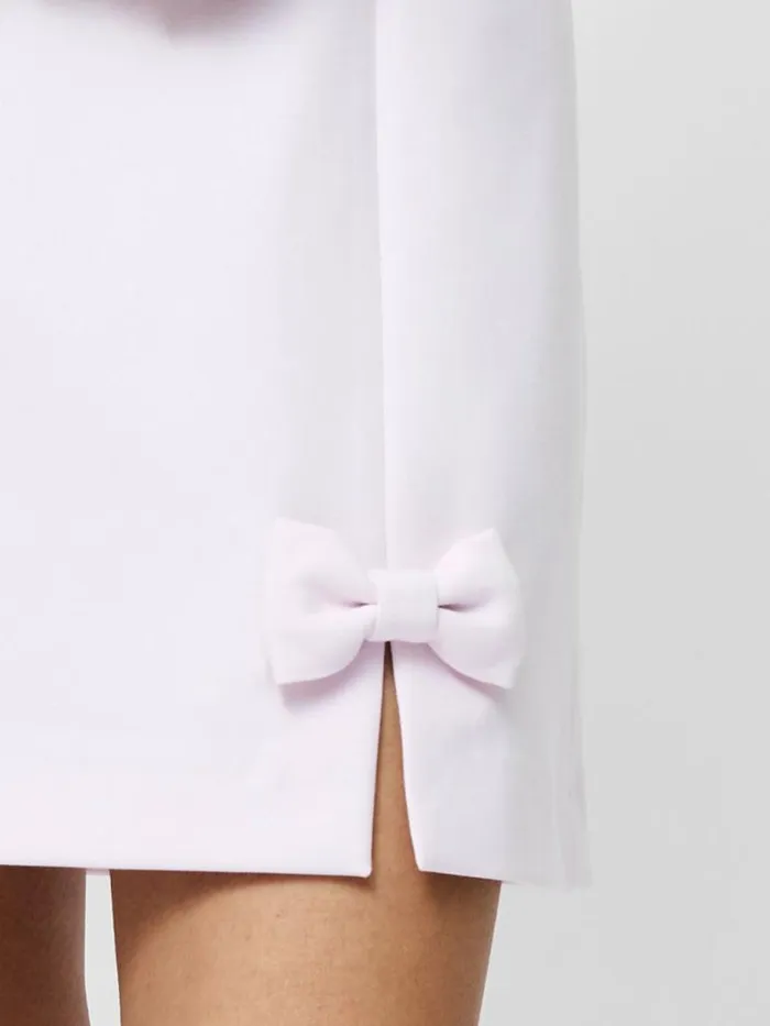 French Connection Whisper Bow Slit Strappy Mini Dress Sweet Pink Women Dresses