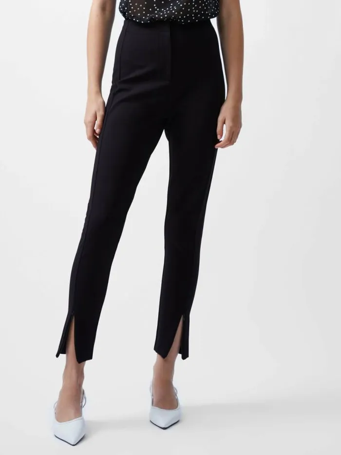 French Connection Xia Ponte Jersey Leggings Blackout Women Trousers
