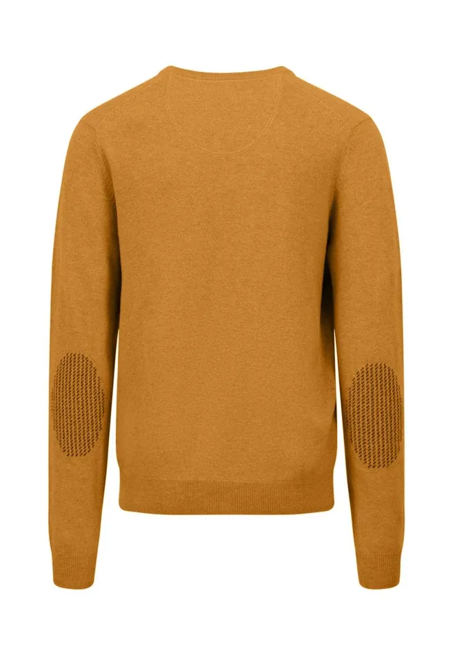 FYNCHHATTON Basic Sweater Made Of Wool With A Vneckline Cloud Bluenew Dijonnavywinter Whitehazel Men Sweater