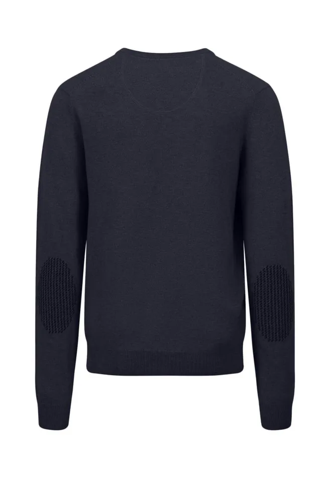 FYNCHHATTON Basic Sweater Made Of Wool With A Vneckline Cloud Bluenew Dijonnavywinter Whitehazel Men Sweater
