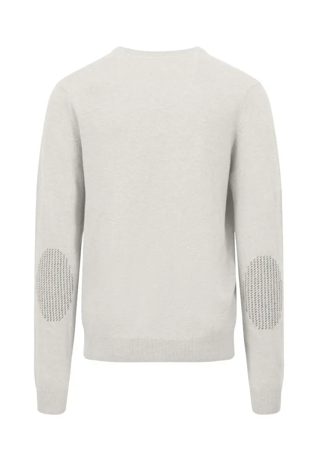 FYNCHHATTON Basic Sweater Made Of Wool With A Vneckline Cloud Bluenew Dijonnavywinter Whitehazel Men Sweater