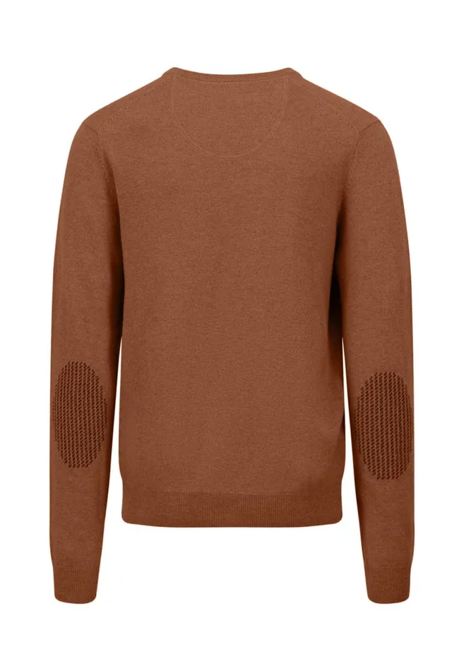 FYNCHHATTON Basic Sweater Made Of Wool With A Vneckline Cloud Bluenew Dijonnavywinter Whitehazel Men Sweater