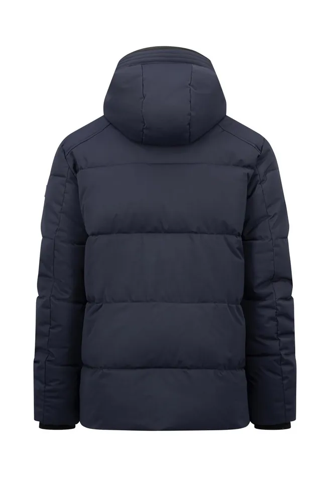 FYNCHHATTON Buffer Jacket With Hood Dark Navy Men Jackets and Coats