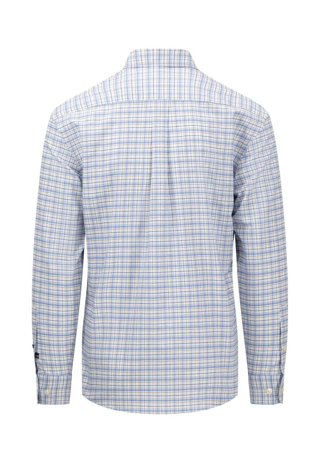 FYNCHHATTON Checked Shirt With Buttondown Collar Summer Breezeorient Rednavy Men Sale FYNCHHATTON Checked Shirt With Buttondown Collar Summer Breezeorient Rednavy Men Sale