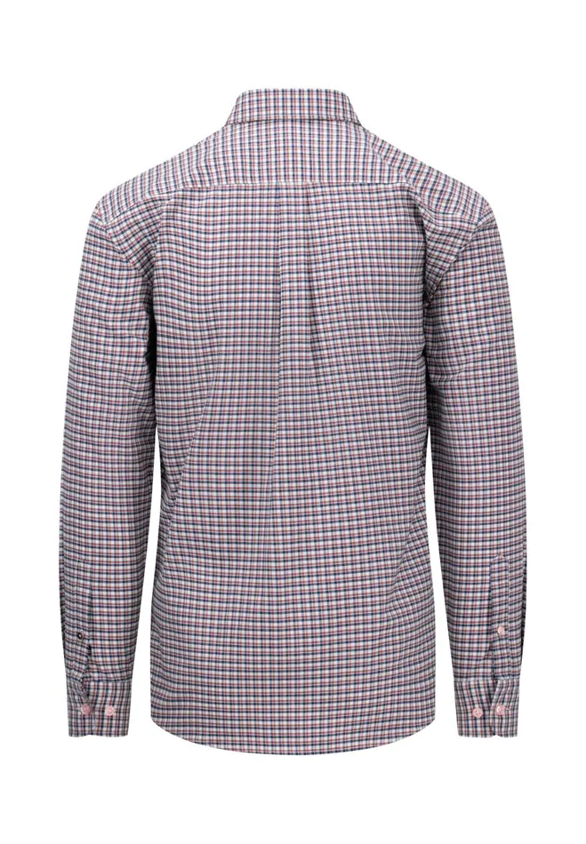 FYNCHHATTON Checked Shirt With Buttondown Collar Summer Breezeorient Rednavy Men Sale FYNCHHATTON Checked Shirt With Buttondown Collar Summer Breezeorient Rednavy Men Sale