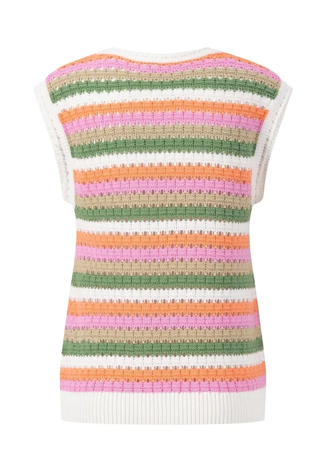 FYNCHHATTON Colorful Striped Knitting Sweaters Milk Women Sale FYNCHHATTON Colorful Striped Knitting Sweaters Milk Women Sale